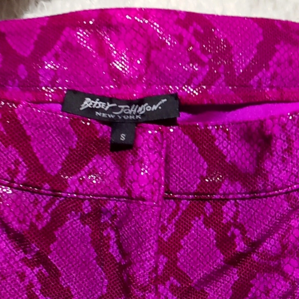 Betsy Johnson purple snake skin pants